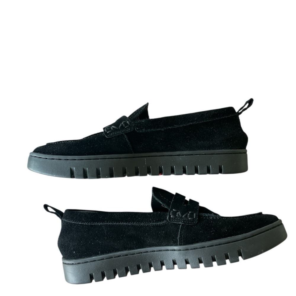 VIONIC Black Suede Leather Comfort Slip-on Loafers Women’s Size 7 - Picture 2 of 9